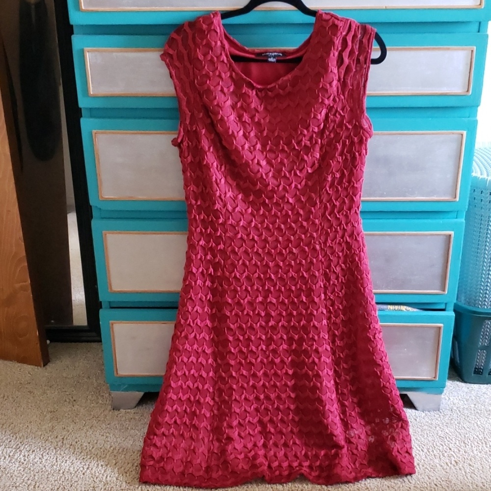 Cranberry red dress